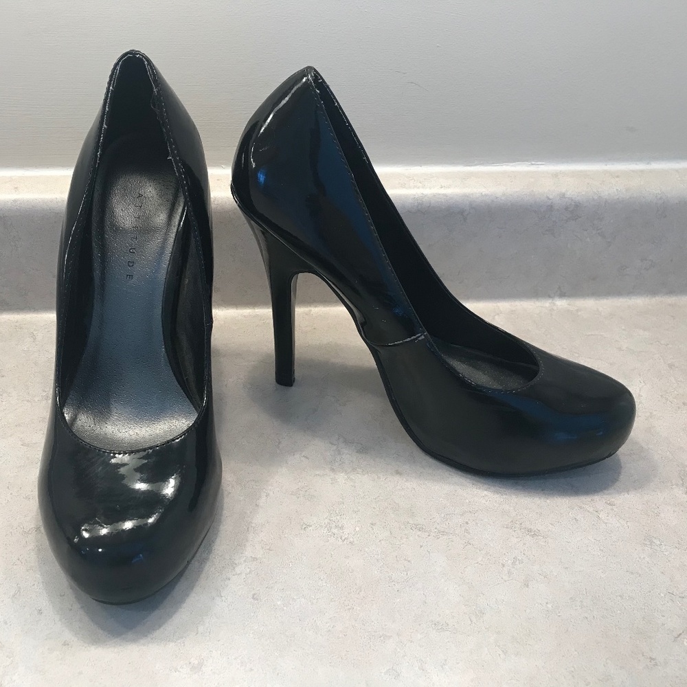 Classic Black Patent High Heel Pumps